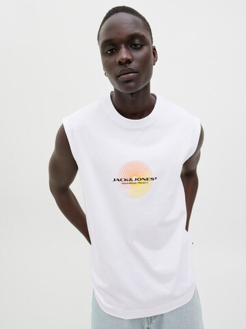 T-Shirt 'JCOCALMA' JACK & JONES en blanc