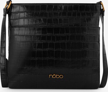 NOBO Crossbody Bag 'Croco' in Black: front