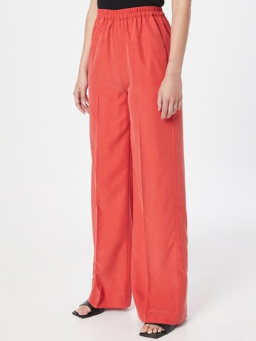 Sisley Wide leg Pantalon in Rood: voorkant