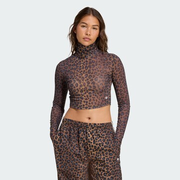 T-shirt ADIDAS ORIGINALS en marron : devant