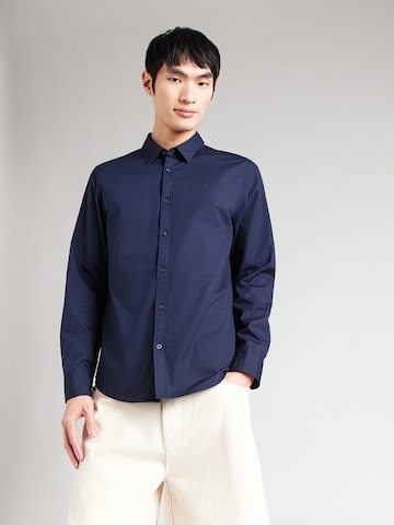 MUSTANG Slim Fit Hemd 'Style Canton' in Blau: Vorderseite