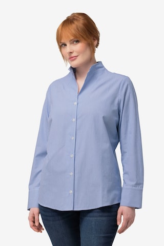 Ulla Popken Blouse in Blauw: voorkant