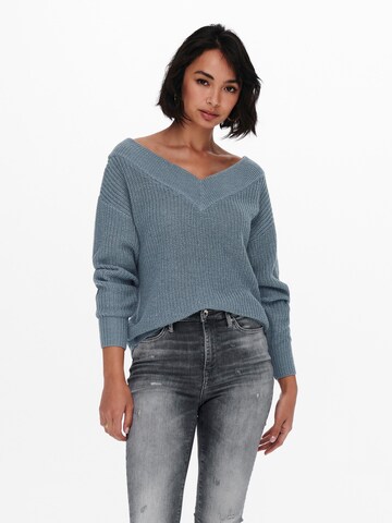 Pullover 'Melton' di ONLY in blu: frontale