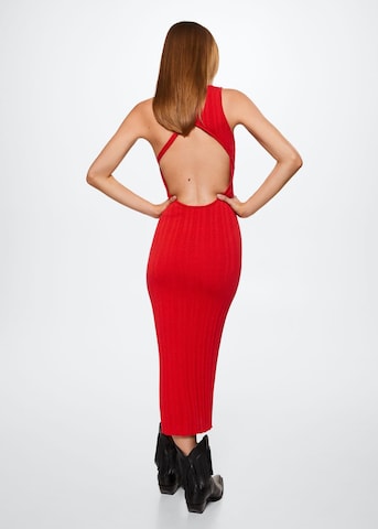 MANGO Knitted dress 'Orleans' in Red