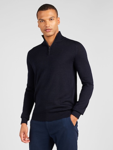 Bruun & Stengade - Pullover 'Pelle' em azul: frente