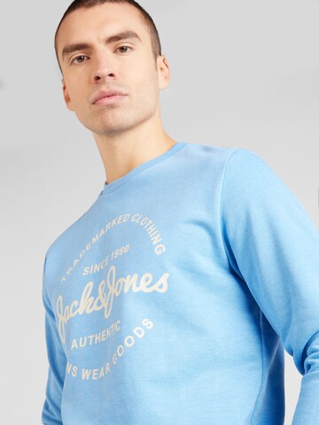 JACK & JONES Sweatshirt 'FOREST' i blå