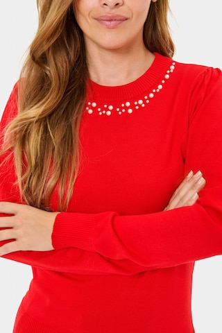 SAINT TROPEZ - Jersey 'Temma' en rojo