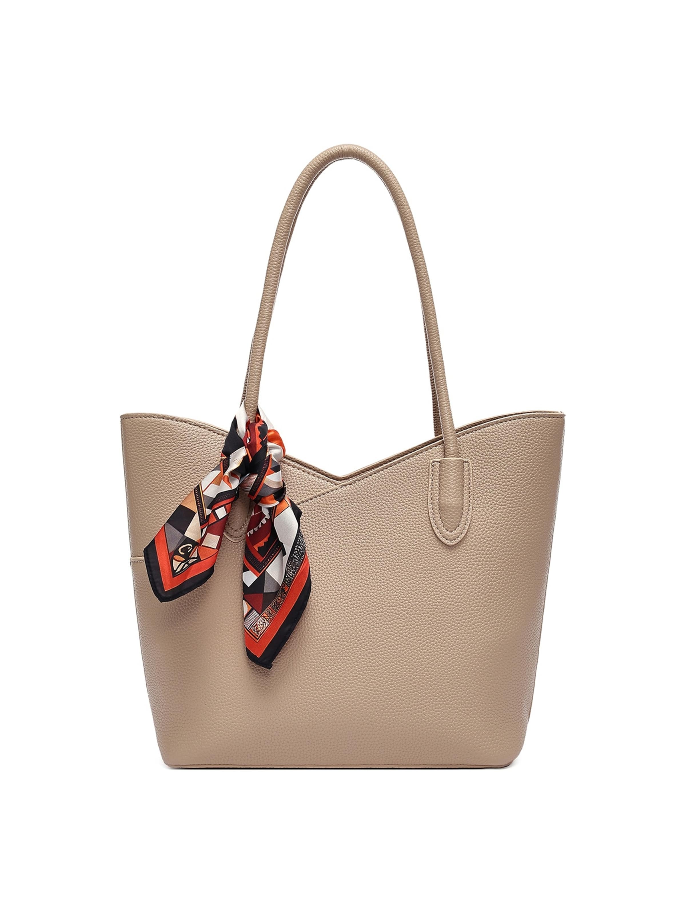 Derimod Schultertasche in Beige: Vorderseite