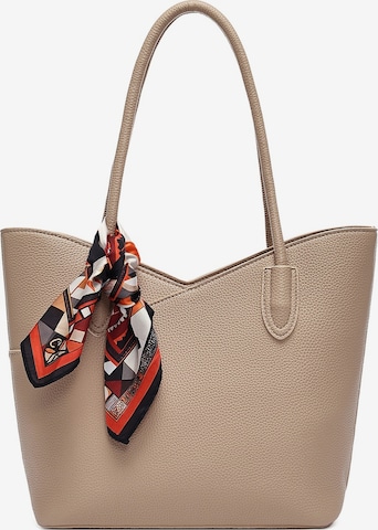 Derimod Shoulder Bag in Beige: front
