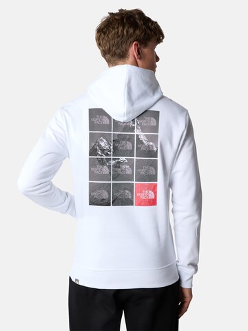 THE NORTH FACE Sportovní mikina 'MOUNTAIN REPETITIVE' – bílá