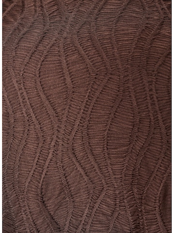 Zizzi Blouse 'ELOTUS' in Brown