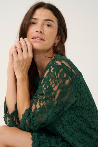 Robe 'Kit' Cream en vert