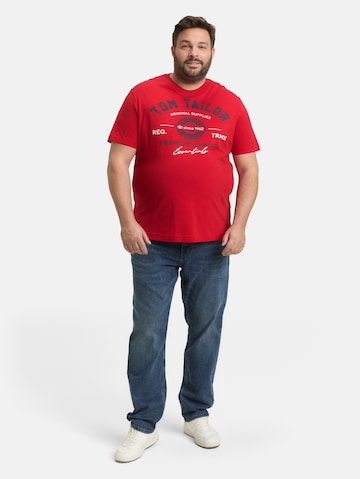 TOM TAILOR Men + Shirt in Rood
