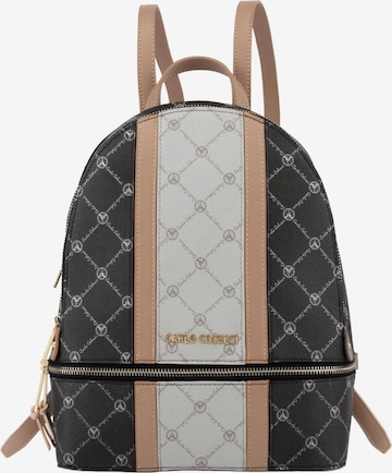 Carlo Colucci Backpack 'Cerra' in Beige: front