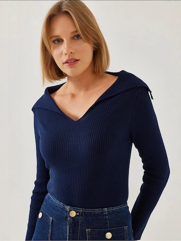 Pull-over Bianco Lucci en bleu