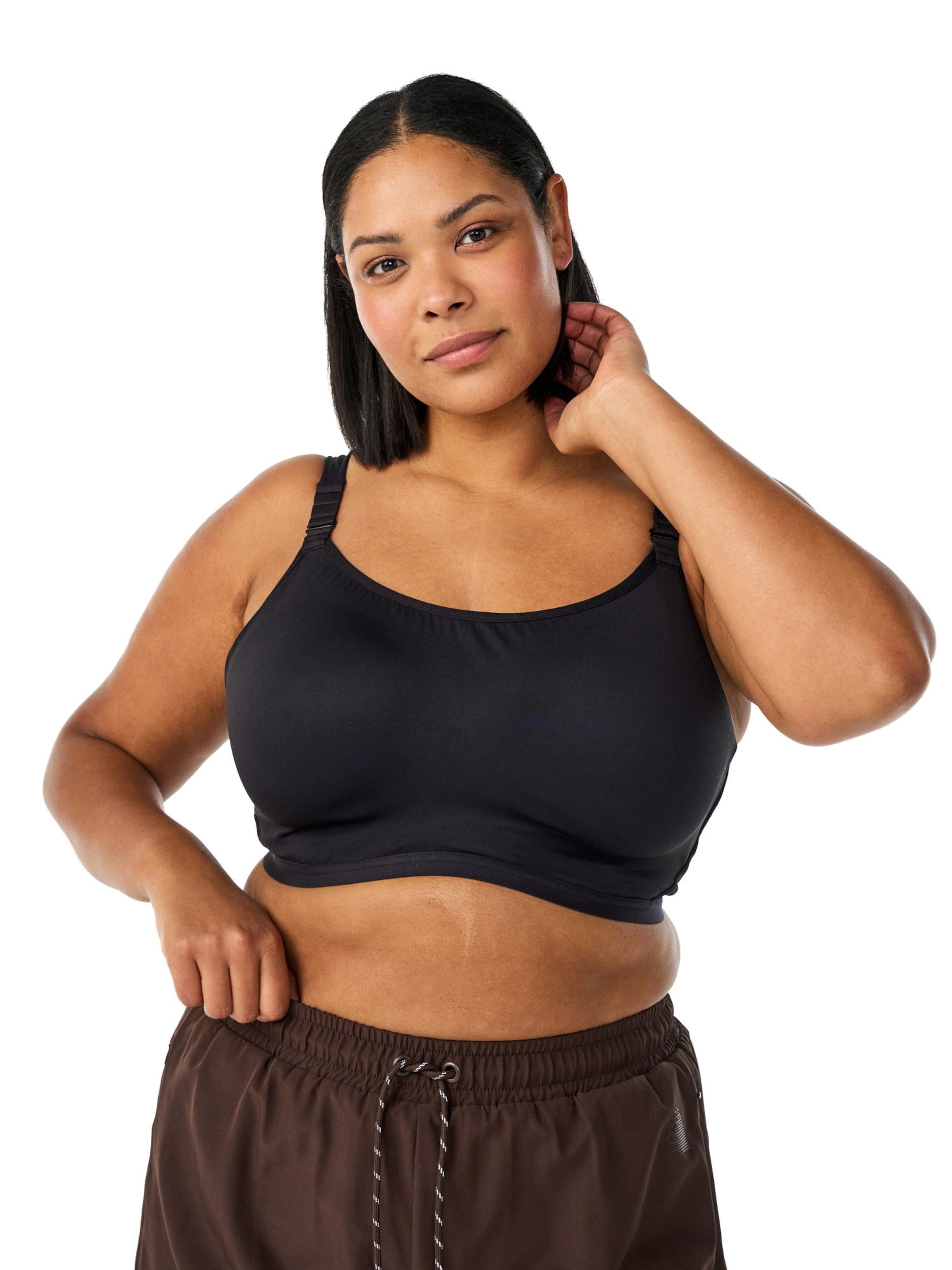 Active by Zizzi - Bustier Sujetador 'Ahelene' en negro