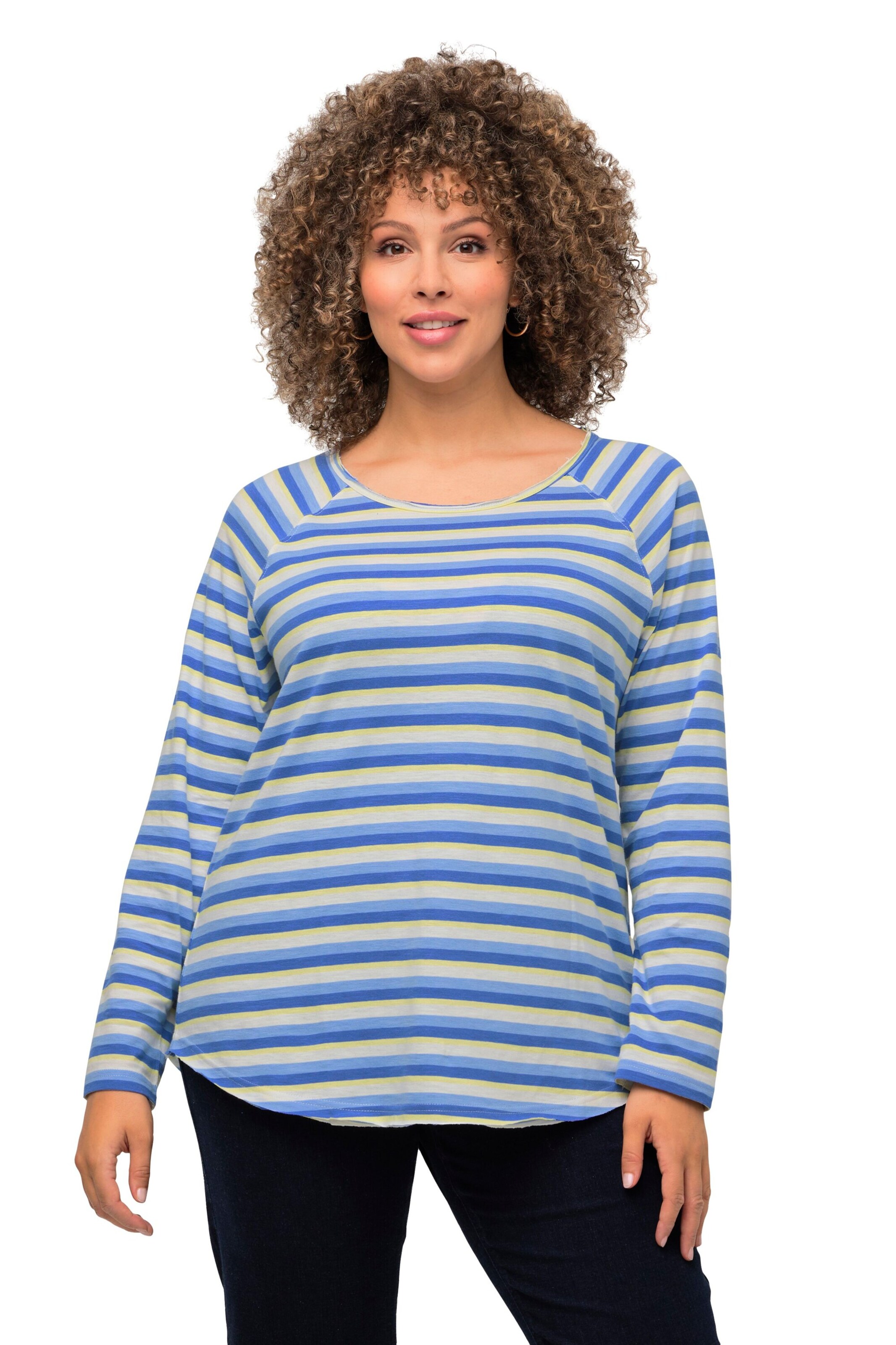 Ulla Popken Shirt in Blauw: voorkant