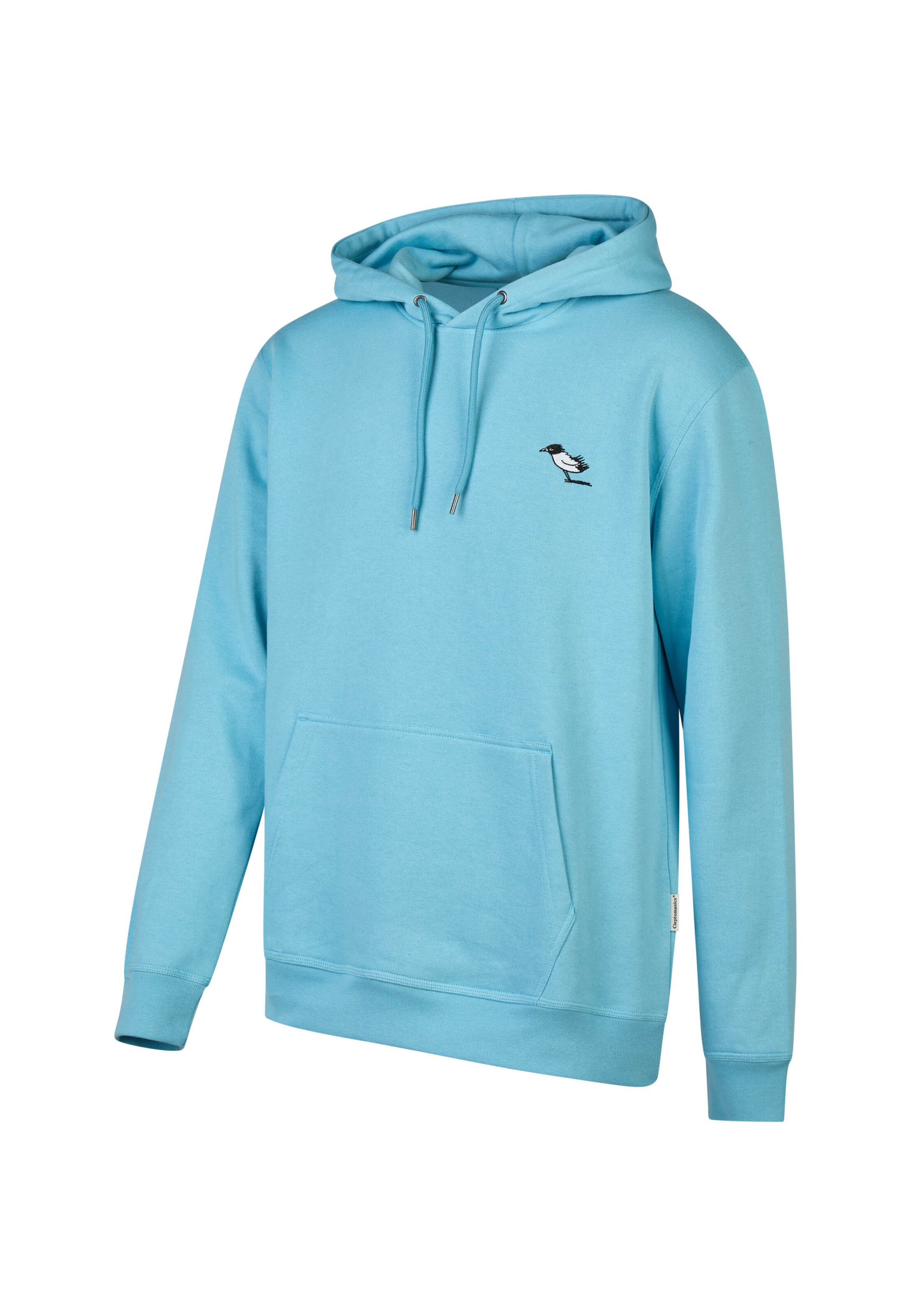 Cleptomanicx Sweatshirt 'Classic Hooded Storm Gull' in Blue