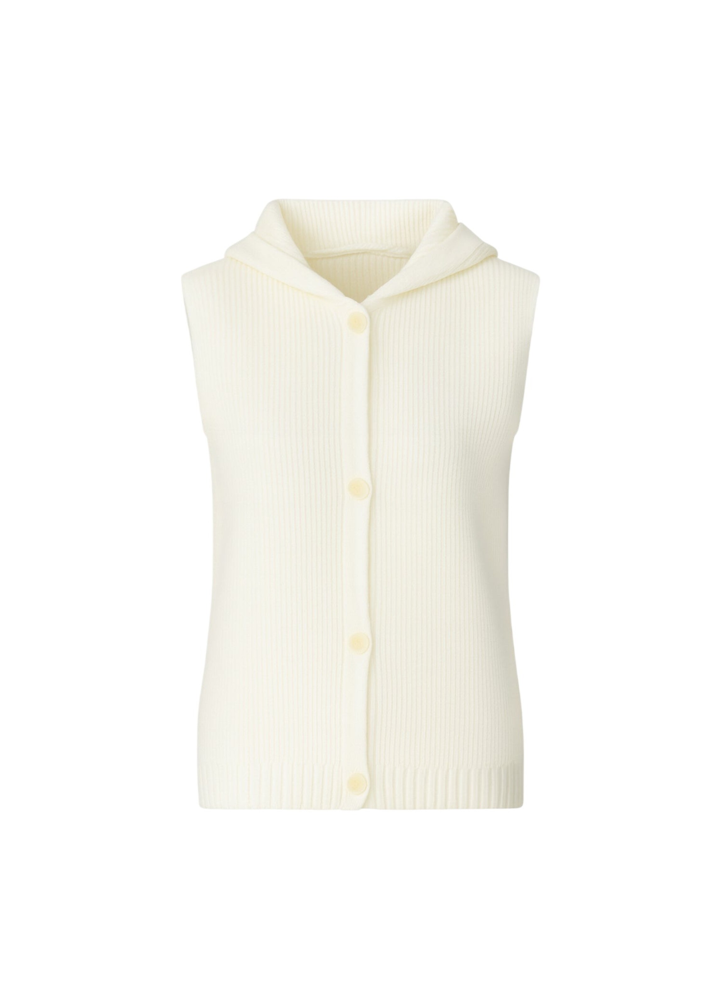 Gilet BASSIGUE en blanc : devant