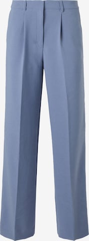BOSSWide Leg/ Široke nogavice Hlače s naborima 'C_Tiwi2' - plava boja: prednji dio