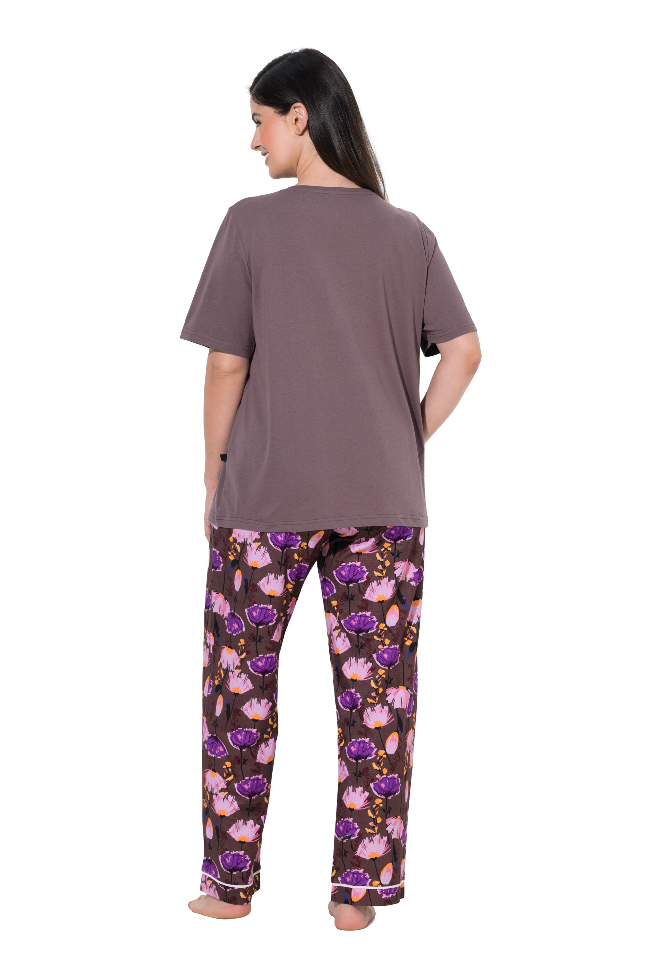 Ulla Popken Pyjama in Bruin