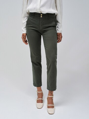 Salsa Jeans Slim fit Chino trousers 'Secret' in Green: front