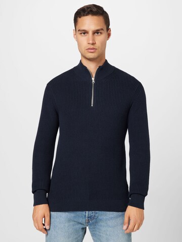 Casual Friday Pullover 'Karlo' in Blau: predná strana