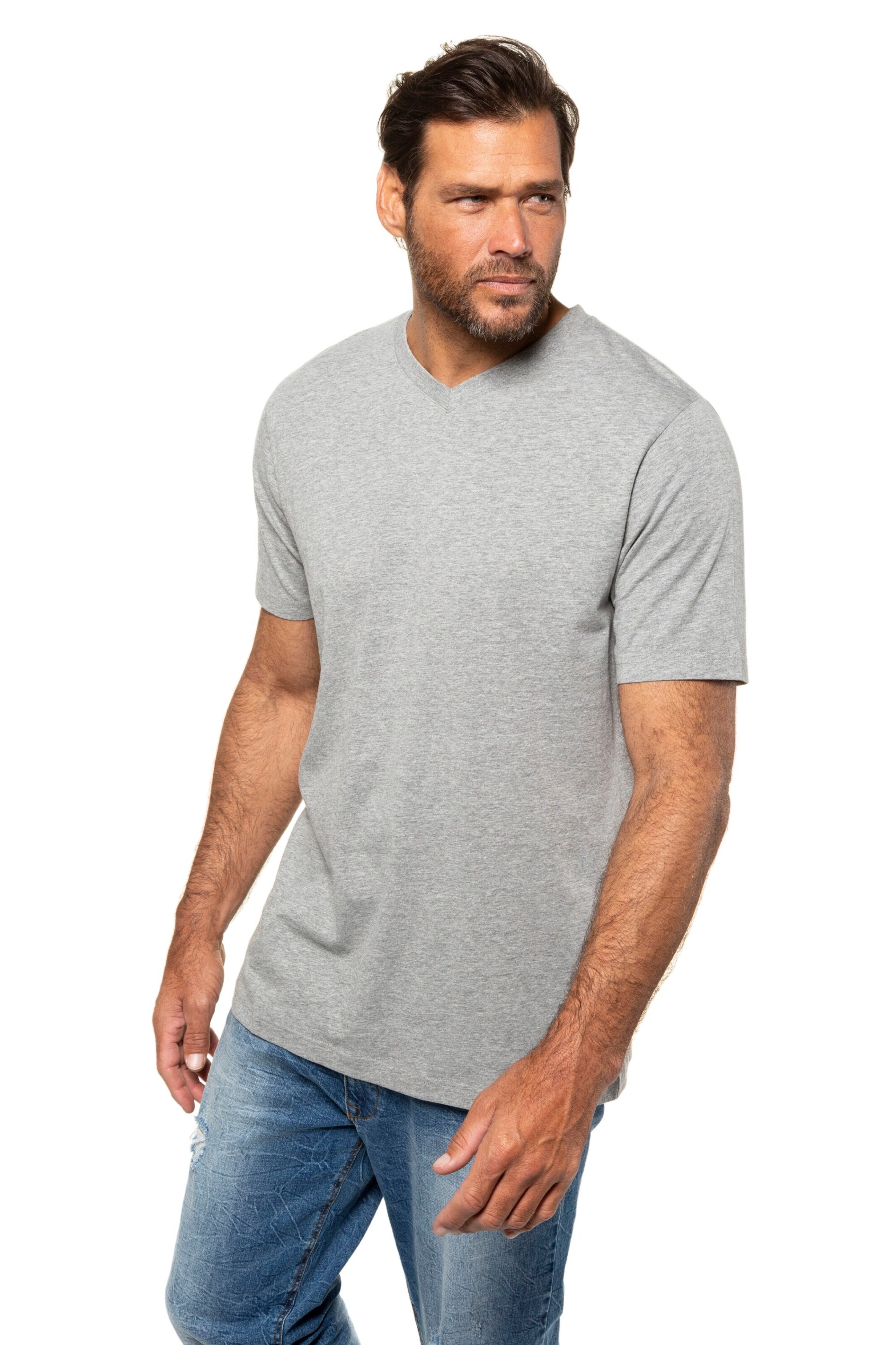 JP1880 T-Shirt in Grau: Vorderseite