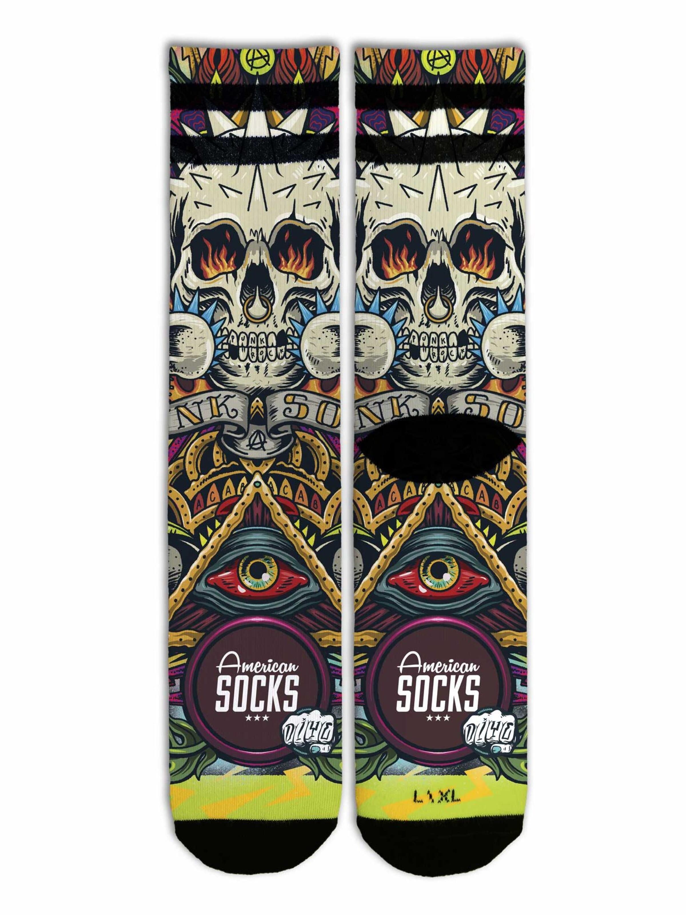 American Socks - Calcetines 'Moshpit' en lila