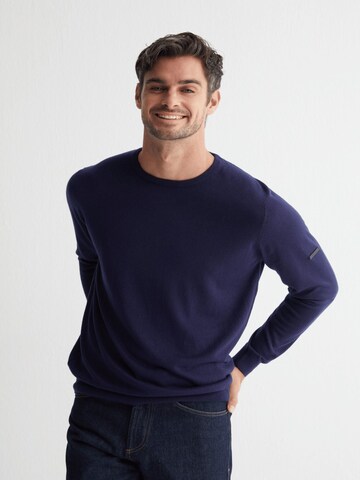 SILK & CASHMERE Strickjacke‌‌‌‌‌ in Blau: Vorderseite