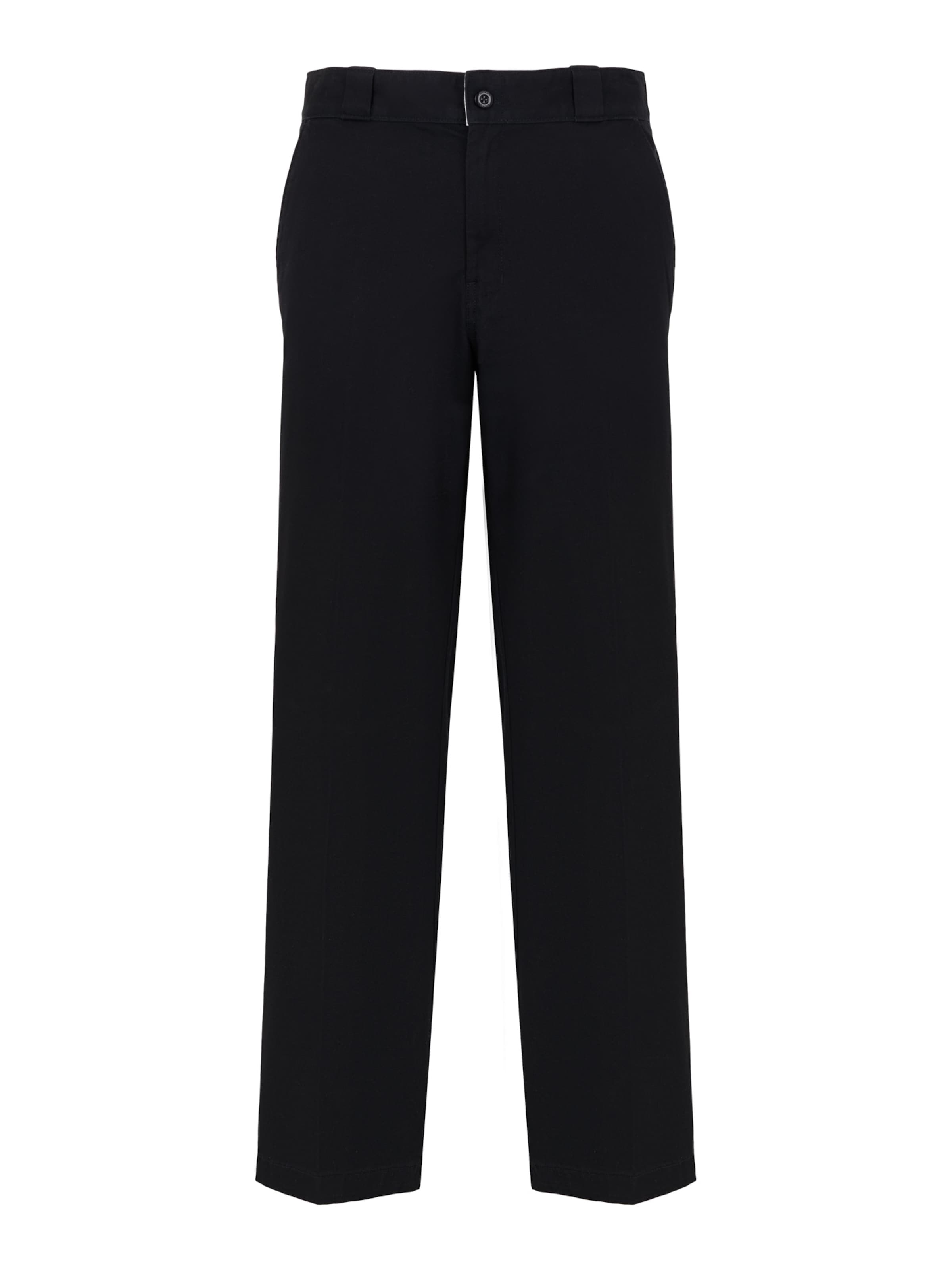 DICKIES Обычный Плиссированные брюки в Черный: спереди