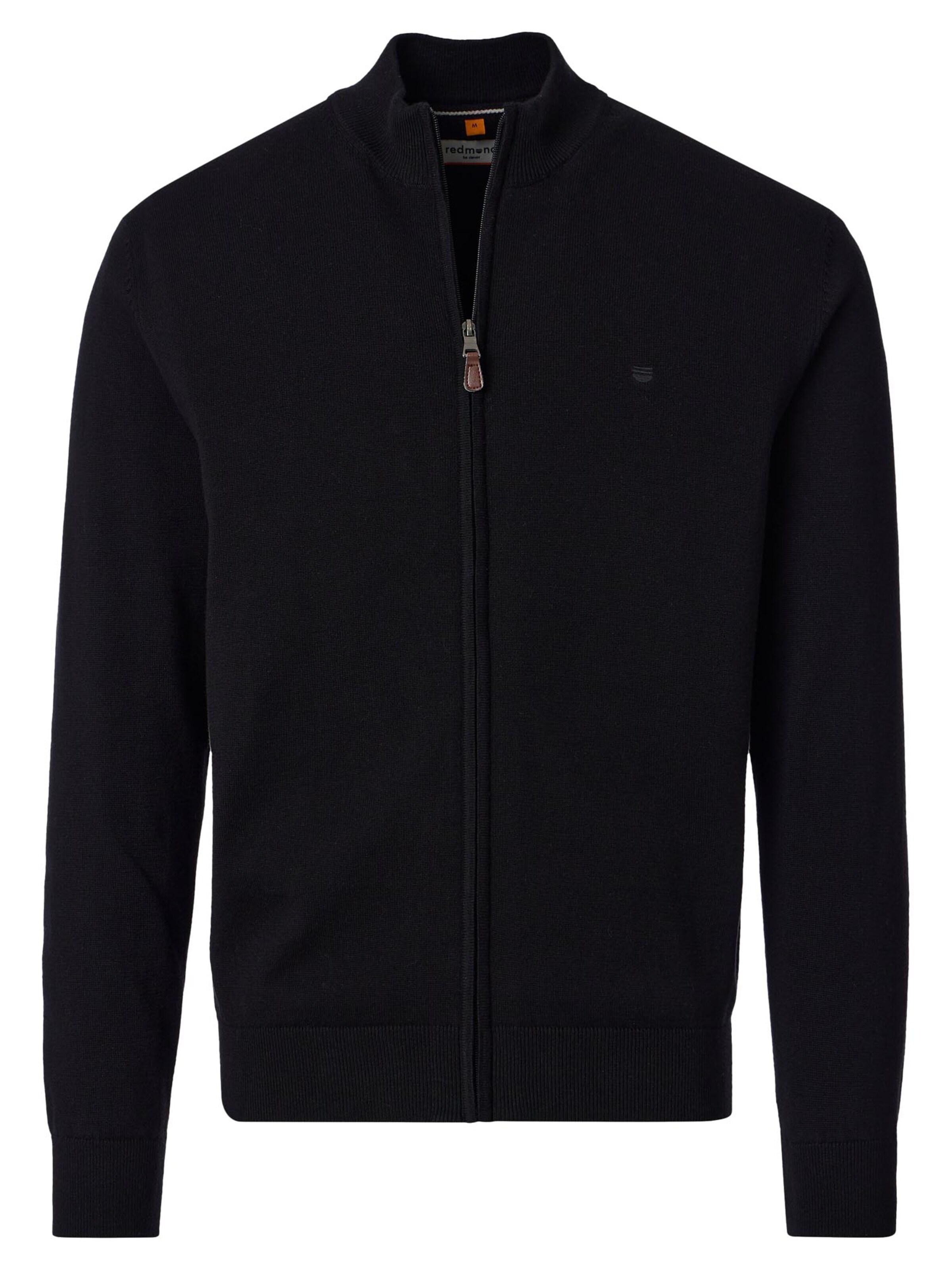 redmond Knit Cardigan 'Basic' in Black: front