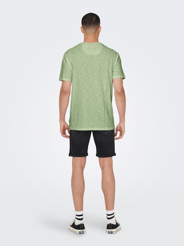 T-Shirt 'PERRY' Only & Sons en vert