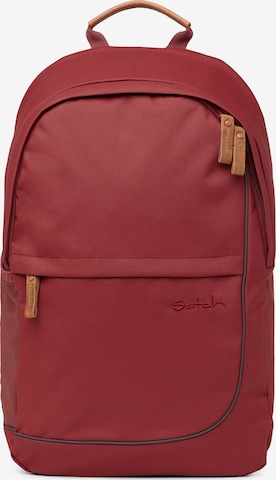 Satch Backpack 'Fly' in Red: front