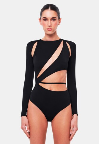 OW Collection Shirtbody 'Astral' i sort: forside