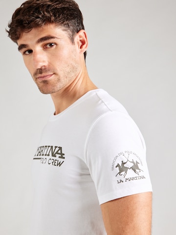 La Martina T-Shirt in Weiß