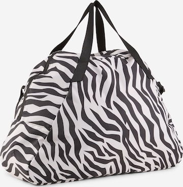 PUMA Sports Bag in White: front