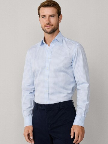 Hackett London Regular Fit Hemd 'Sky' in Blau: Vorderseite