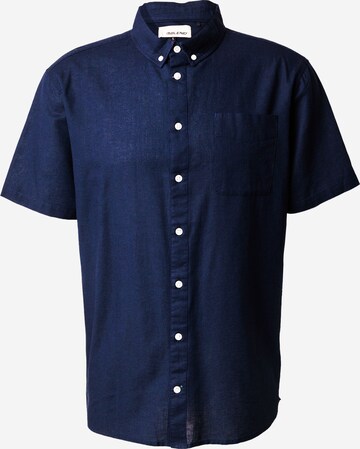 Coupe regular Chemise BLEND en bleu : devant