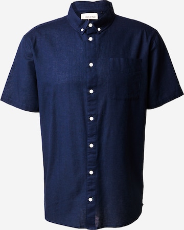 Chemise BLEND en bleu : devant