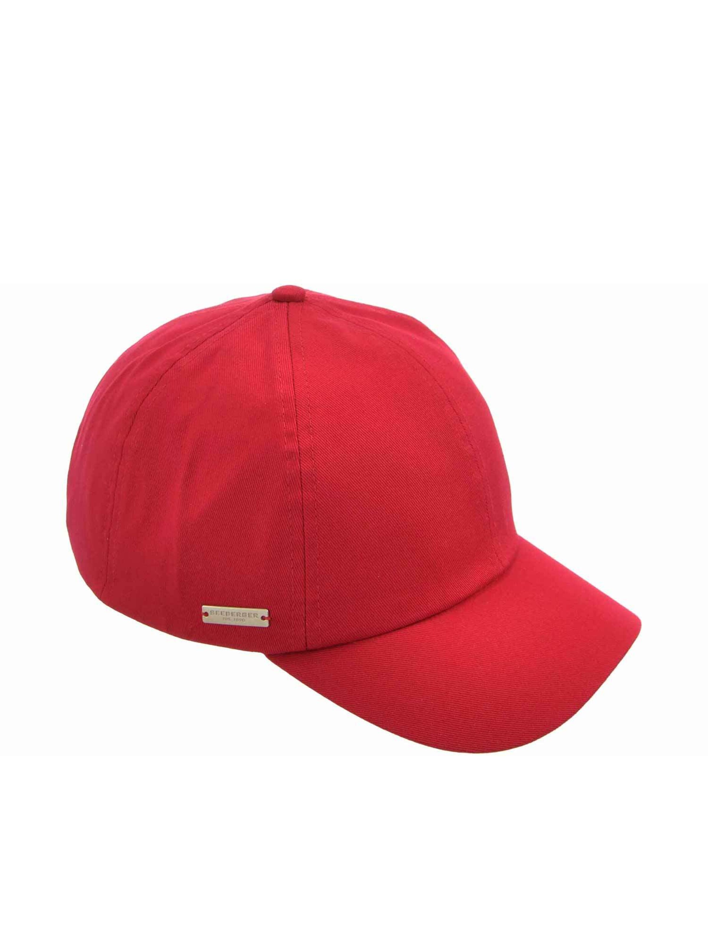 Seeberger Cap 'Cap'‌‌‌‌‌ in Rot: Vorderseite