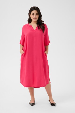 KAFFE CURVE Blusenkleid 'Mille' in Rot: Vorderseite