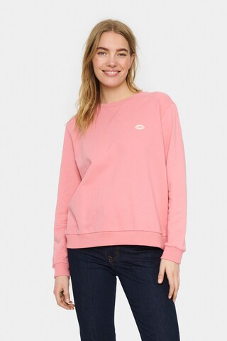 SAINT TROPEZ - Sudadera 'Fanile' en naranja: frente