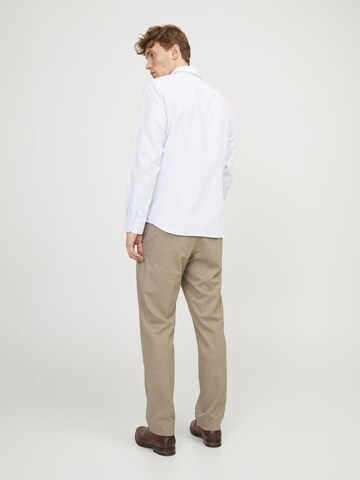 JACK & JONES Slimfit Bandplooibroek in Beige