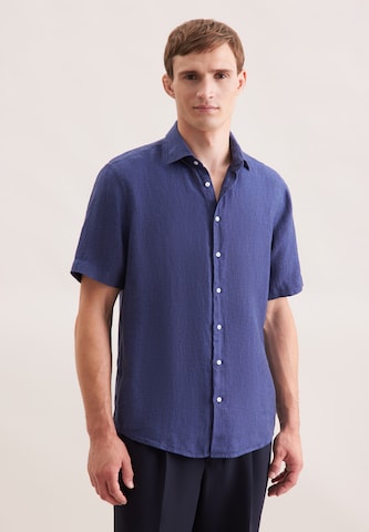 Coupe regular Chemise business SEIDENSTICKER en bleu : devant