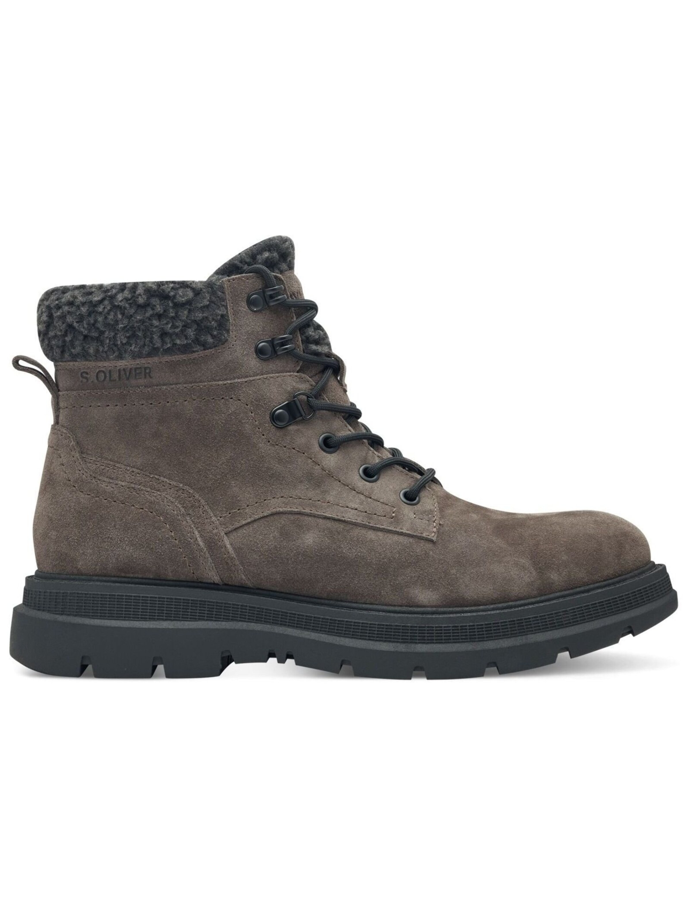 s.Oliver Lace-up boot in Grey