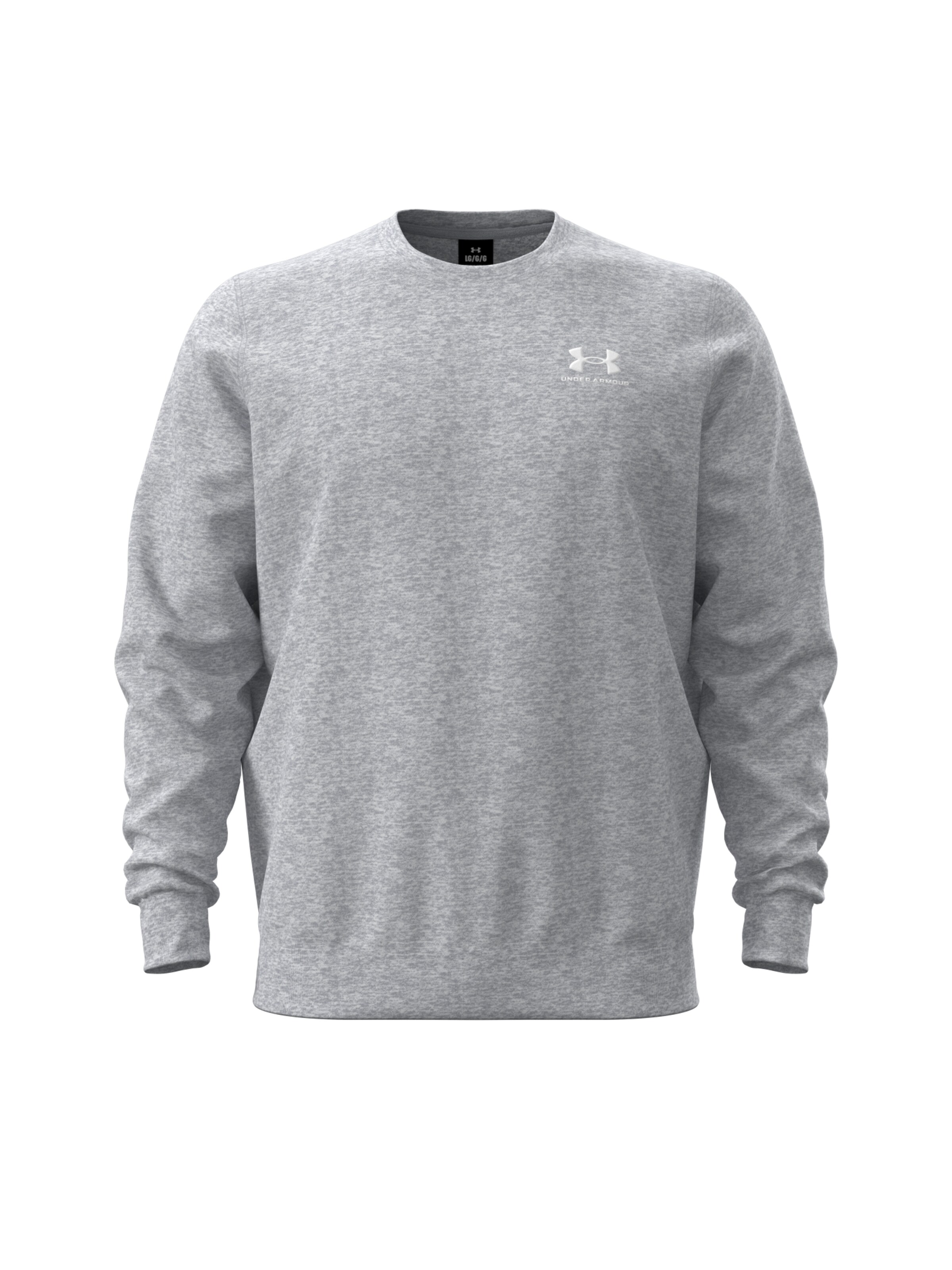 UNDER ARMOUR Athletic Sweatshirt 'Essential' in L in mottled grey, Item view