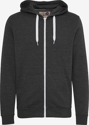 !Solid Zip-Up Hoodie 'Olli' in Grey: front