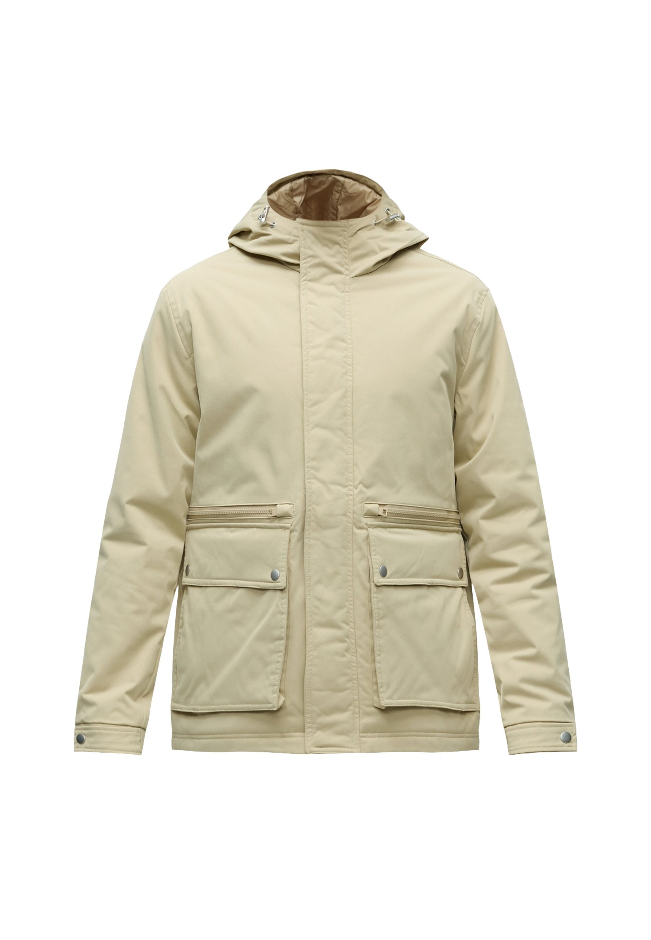 JACK & JONES Ανοιξιάτικο ή φθινοπωρινό παρκά 'JJEWOLF' σε μπεζ: μπροστά