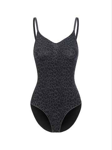 cfab Alakformáló body 'Bodysuit Sculpting Shapewear mit Slip' - fekete: elől